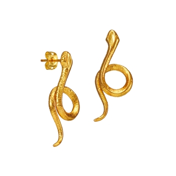 Earring made from brass, goldplated